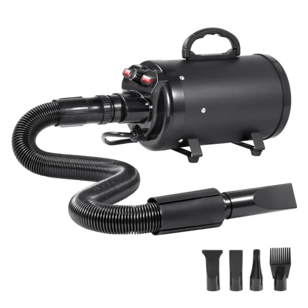 Dog Blow Dryer with 4 Nozzle and Extendable Hose