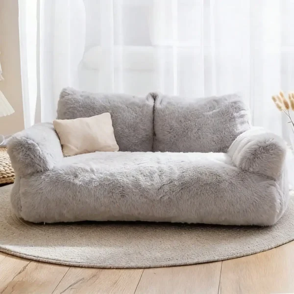 Cozy Plush Sofa Bed for Dogs and Cats