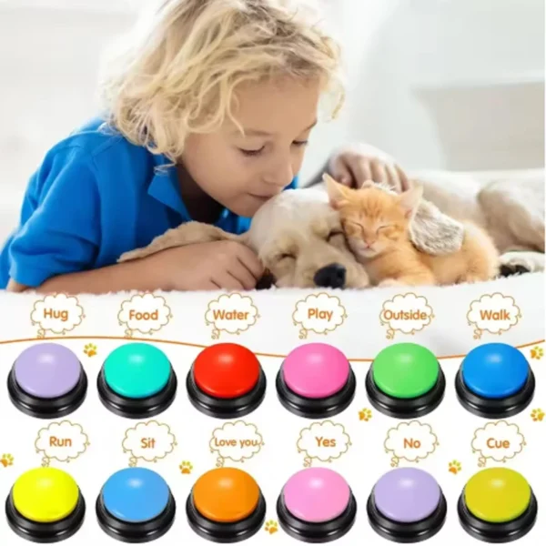 Funny Recordable Talking Dog Buttons